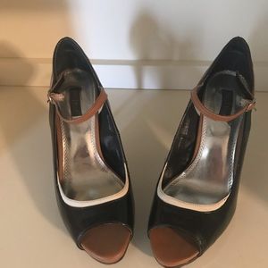 WHBM Peep Toe Pumps